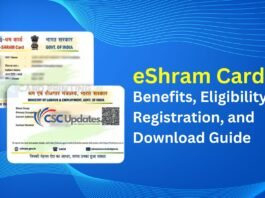 eShram Card: Comprehensive Guide to Registration, Benefits, and More Eshram Card